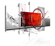 murando - Cuadro en Lienzo 200x100 cm Abstracto Impresión de 5 Piezas Material Tejido no Tejido Impresión Artística Imagen Gráfica Decoracion de Pared Arte a-A-0012-b-n