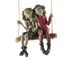 Figuras decorativas para jardín de alta calidad con diseño de duendes y hadas, 12 cm de altura