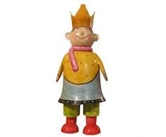 Decoración Prinz Corona princesa Chapa Multicolor Jardín Figura Decorativa Escultura de metal (Diseño Estatua de altura aprox. 40 cm de Gall & Zick