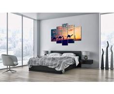 Cuadro sobre Lienzo - 5 Piezas - Impresión en Lienzo - Ancho: 150cm, Altura: 100cm - Foto número 3672 - Listo para Colgar - en un Marco - EA150x100-3672