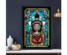 ysldtty Pintura sobre Lienzo Mayans MC TV Series Show Season Custom Art Silk Poster Wall Home Decor NF738H Sin Marco 40cmx60cm