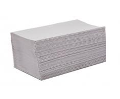 Saten Toalla de Papel de Mano, Celulosa Reciclada, plegada en V, 21x20, gofrada, 1 Capa, Ordesa, 20 Paquetes de 200 Unidades