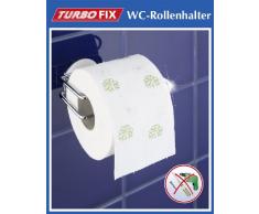 Wenko Turbo-Loc Portarrollos, Acero, Plateado, 9x14x6 cm