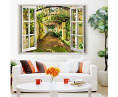 murando - Ilusion Optica 3D 140x100 cm - Fotomural Poster Finestra - Fotomurales Papel pintado - Quadro Mar Playa Duna