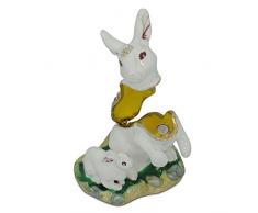 BestPysanky 3,5 "Familia joyas – cajita de figura decorativa de conejo de Pascua