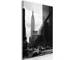 murando Cuadro en Lienzo New York 30x45 cm 1 Parte Impresión en Material Tejido no Tejido Impresión Artística Imagen Gráfica Decoracion de Pared - Ciudad Panorama Manhattan d-B-0246-b-a
