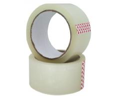 6 Rollos de Cinta Adhesiva Embalaje 66m X 48mm Transparente
