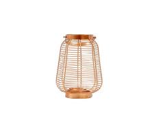 Nordic Hierro Línea Golden Cage Candelabro Patio Balcón Suelo Prueba de Viento de Velas romántica Cena con Velas decoración for el hogar (Size : 18X37.5cm)