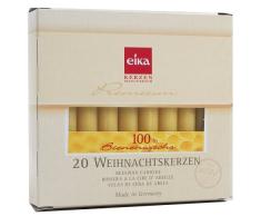 Eika - Velas de Navidad, 100 % Cera de Abeja