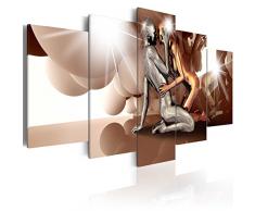 murando - Cuadro en Lienzo 200x100 cm Persona Impresión de 5 Piezas Material Tejido no Tejido Impresión Artística Imagen Gráfica Decoracion de Pared Coppia Amor h-A-0046-b-p