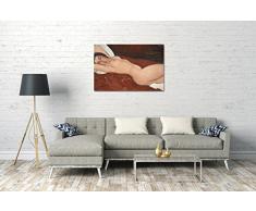 Printed Paintings Impresión Sobre Lienzo (80x60cm): Amedeo Modigliani - Desnudo reclinado
