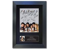 The Gift Room Póster con Texto en inglés Friends, tamaño A4, Firmado con Texto en inglés US TV Show, Serie de Temporadas 1 a 10