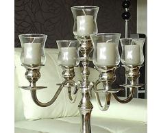 Dekowelten - Juego de 5 portavelas de Cristal para candelabro de Adviento