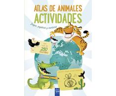 Atlas de animales. Actividades: Juegos, pegatinas y aventuras (Atlas de actividades)