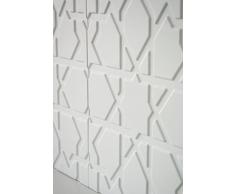 Panelados - Panel decorativo 3D (Mod. Nuevo Andalusí) Decoración pared autoadhesiva. 8 pcs. 30 x 40 cm. Revestimiento pared y techo. DIY montaje fácil. (Blanco)