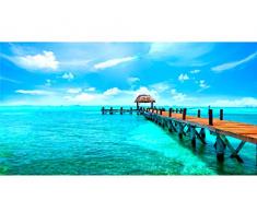 Oedim - Cuadro Panorámico en Aluminio Impresión Digital Mar 200 x 60 cm | Cuadro Panorámico para Pared, Resistente y Económico