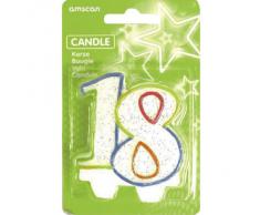 Amscan International INT996452 - Velas de cumpleaños con purpurina