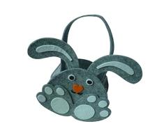MagiDeal Decoración de Pascua de vellón para Pascua cesta de huevos de Pascua Nido cesta decoración decoración Pascua bolsa de regalo