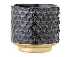 Bloomingville Macetero de loza azul