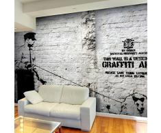 Fotomural 350x245 cm ! Papel tejido-no tejido. Fotomurales - Papel pintado Banksy grafiti h-A-0042-a-a