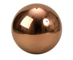 Moderna decoración bola decorativa Jardín Jardín bola de acero inoxidable en color marrón Diámetro 30 cm
