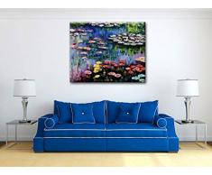 Legendarte Claude Monet El Estanque con Nenúfares Impresión Digital sobre Lienzo, cm. 40x50