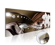 murando - Cuadro de Cristal acrílico 120x40 cm - Cuadro de acrilico - Impresion en Calidad fotografica - Flores Orchidea Diamante b-A-0072-k-b