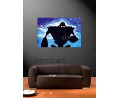 Gigante de hierro estilo arte pop pintura al óleo pintado a mano, 40 x 28 piezas de Arte, No Un giclée, Póster o lona impresa. Este es un bonito reproducción de un clásico obra de arte. brushstrokes y textura Evidente y