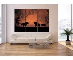 Cuadro sobre lienzo - 3 piezas - Impresión en lienzo - Ancho: 165cm, Altura: 110cm - Foto número 0494 - listo para colgar - en un marco - CE165x110-0494