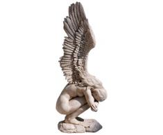 Design Toscano by Blagdon NG33660 - Figura decorativa para jardín (resina), diseño de ángel, color blanco