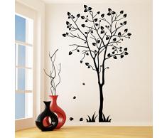 (41 x 70 cm) de la pared del vinilo adhesivo de árbol de/Decoración Arte de la naturaleza wallkraft/bosque con Falling Leaves twistfix al azar GRATIS + extraíble de tela para regalo!