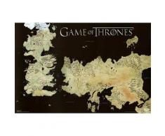 Pyramid - Póster de pared, diseño de mapa de Weste de Juego de Tronos