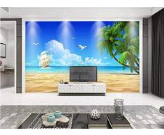 Mural-Wallpaper Photo-Nonwoven-Smooth vela Gaviota coco playa vela 430cmx300cm (169.3x118.1inch) oster-wallpaper-decorative painting-sticker-custom wallpaper