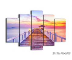 Cuadro sobre lienzo - 5 piezas - Impresión en lienzo - Ancho: 150cm, Altura: 100cm - Foto número 2515 - listo para colgar - en un marco - EA150x100-2515
