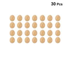 Healifty Huevos Falsos de plástico Huevos de gallina realistas Juego de Comida de Juguete para niños Huevos de Pascua DIY Pintura 30 Piezas