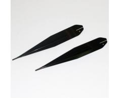 2 picas de tierra - 1 par para clavar en el suelo Grande para candelabro en forma de arco de metal - negro brillante - exterior-zona