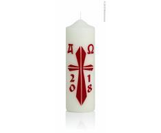 Wiedemann – 167339.003 Oster Vela, Cera, Marfil, 18 x 6 cm