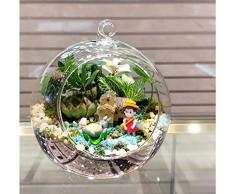 Naisicatar Plantas Accesorio en Forma de Globo de la Bola de la decoración Transparente Claro florero de Cristal Colgante Flor s terrario Jarrón Recipiente Boda decoración del hogar