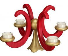Adviento candelabro Fresno Rojo Barnizado 15524 Mobox cm novedad 2016