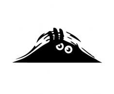 Custom Vinyl Pegatina de Monstruo Escondido