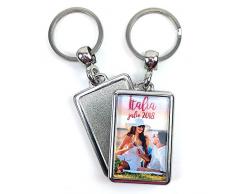 Llavero Rectangular Personalizado 1 Cara con Foto/Texto/Imagen/Nombre | Regalo Original | Varios Modelos Disponibles | Llavero Rectangular 1 Cara