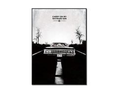 WSHIYI Supernatural TV Series Poster Canvas Art Print Wall Pictures for Living-50x70cm sin Marco