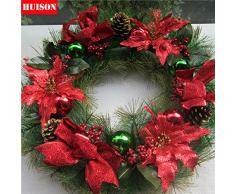 Corona de Oro rojo 40CM50CM Bolbitis appendiculata Navidad guirnaldas de ratán