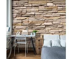 Fotomural 350x245 cm ! Papel tejido-no tejido. Fotomurales - Papel pintado Piedra Pared de Piedras 3D Muro f-B-0013-a-a