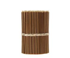 Danilovo N140 - Monasterio de cera de abeja marrón, velas de ritual, velas de Altar, iglesia, Orthodoxe, altura: 16 cm