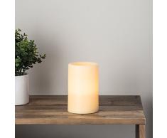 Lights4fun Vela Pilar Led en Cera a Pilas