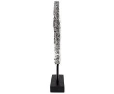 Brubaker – Log escultura plata 13.39 pulgadas Altura