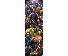 Grupo Erik Editores PPGE8048 - Poster Los Vengadores Infinity War Marvel Thanos, 53 x 158 cm