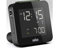 Braun BNC 009 - relojes de mesa (7,5 cm, 4,5 cm, 7,5 cm, LCD, Azul, AA, 1.5V, LR6) Negro