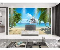 Mural-Wallpaper Photo-Nonwoven-Smooth playa de vela, cocotero, Egeo 250cmx175cm (98.4x68.9inch) oster-wallpaper-decorative painting-sticker-custom wallpaper